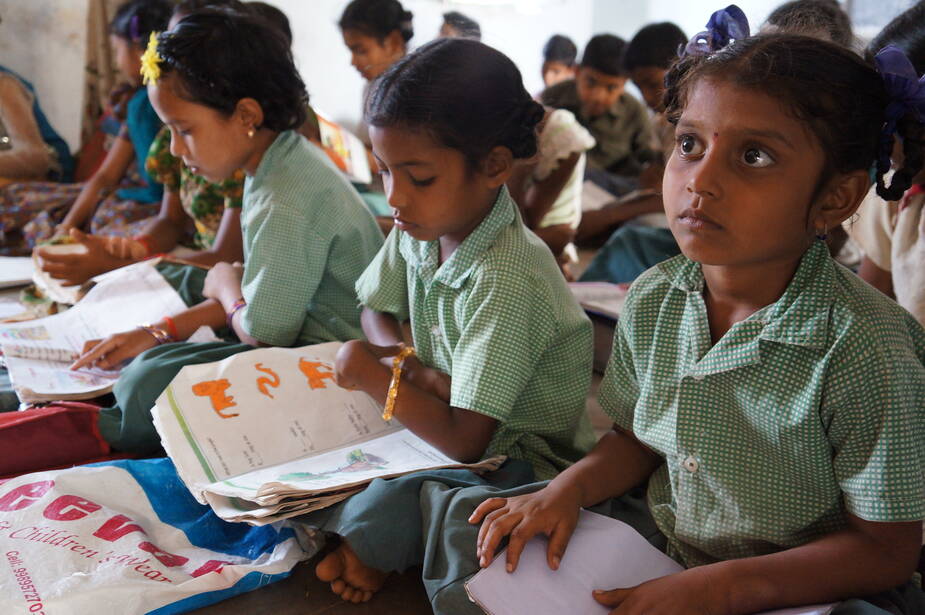 Pupils in Guntur (India)